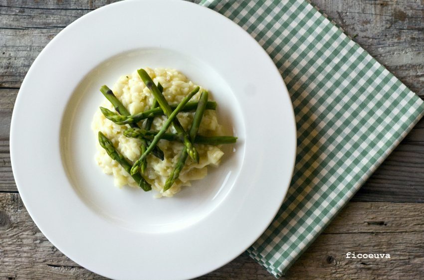 Risotto asparagi pere e Fico e Uva
