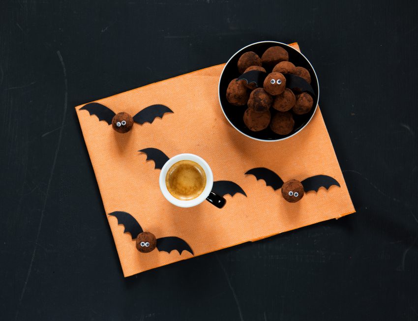 tartufi cioccolato caffè halloween